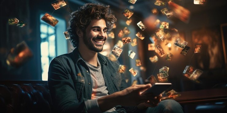 Layar perangkat menampilkan panduan minimal deposit serta pilihan fitur pengelolaan anggaran di petir338
